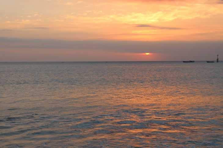 Sunset at Jimbaran beach