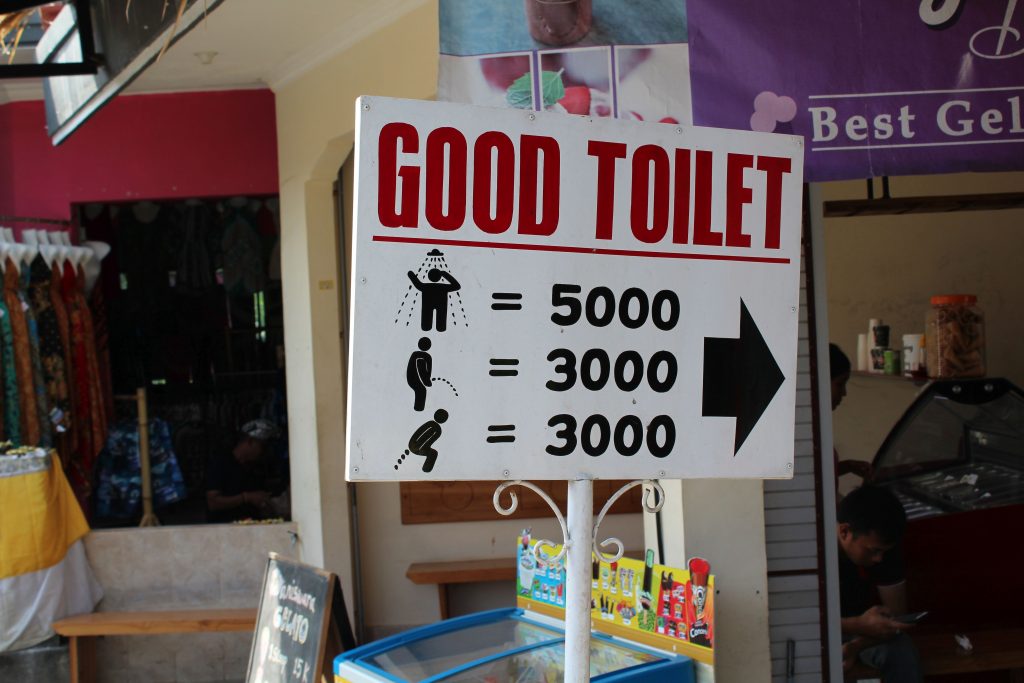 Toilet at Bali Waterfalls